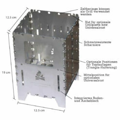 Bushbox XL Profi Set - Solid Fuel Stoves -camping sale bushcraft essentials bushbox xl profi set solid fuel stoves detail 3