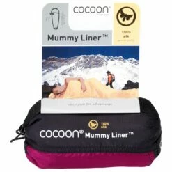 camping sale -camping sale cocoon mummyliner silk economy line travel sleeping bag detail 2