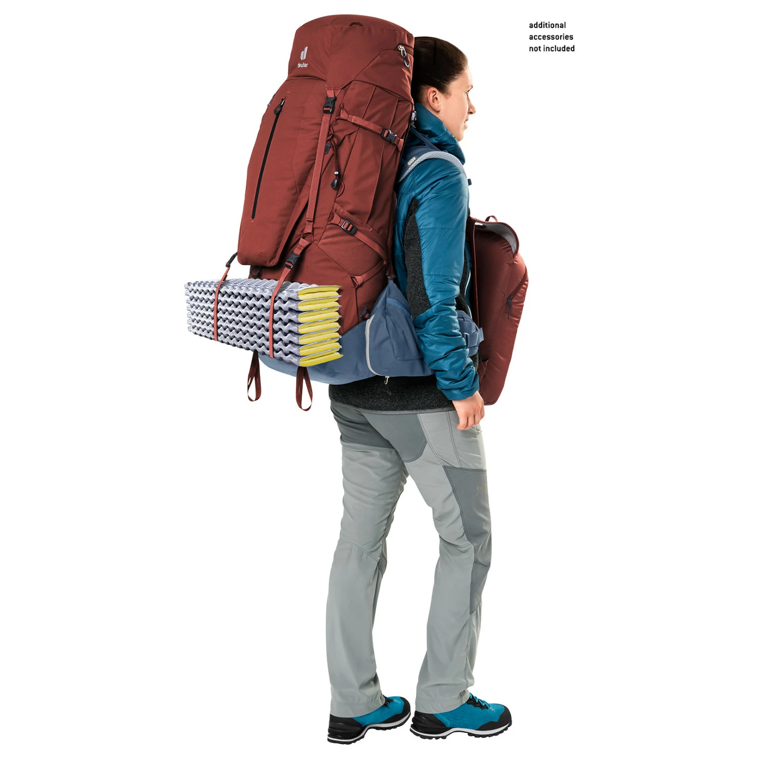 Deuter Women's Aircontact X 60+15 SL - Walking Backpack 14 Deuter Women's Aircontact X 60+15 SL - Walking Backpack - Image 12