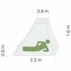 Exped Travel Wedge I - Mosquito Net -camping sale exped travel wedge i mosquito net detail 2
