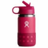 Hydro Flask Kid's Wide Mouth Straw Lid & Boot - Water Bottle -camping sale hydro flask kids wide mouth straw lid boot water bottle