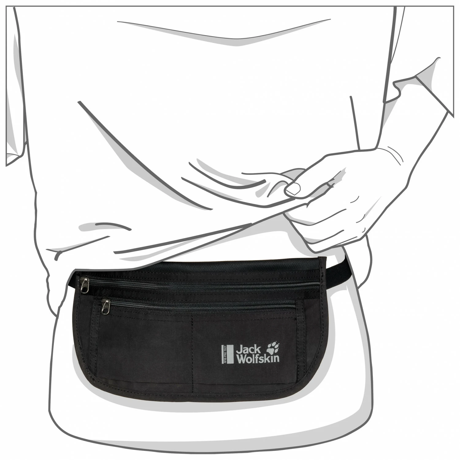 Jack Wolfskin Document Belt RFID - Hip Bag 5 Jack Wolfskin Document Belt RFID - Hip Bag - Image 3