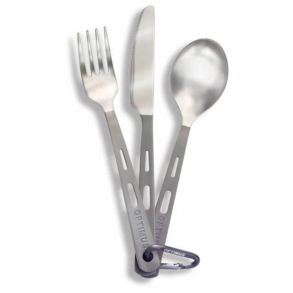 Optimus Titanium Besteck Set 3-Teilig 3 Optimus Titanium Besteck Set 3-Teilig