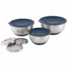 Outwell Chef Bowl Set With Lids & Graters - Set Of Dishes -camping sale outwell chef bowl set with lids graters set of dishes
