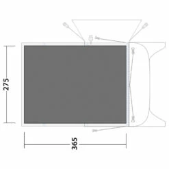 Outwell Footprint Blossburg 380 - Footprint -camping sale outwell footprint blossburg 380 footprint detail 2