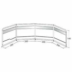 Outwell Windscreen Air - Tent Extension -camping sale outwell windscreen air tent extension detail 2