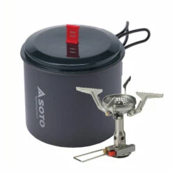 Soto Amicus W/ Igniter + New River Pot Combo - Gas Stove 12 Soto Amicus W/ Igniter + New River Pot Combo - Gas Stove -camping sale soto amicus w igniter new river pot combo gas stove detail 3
