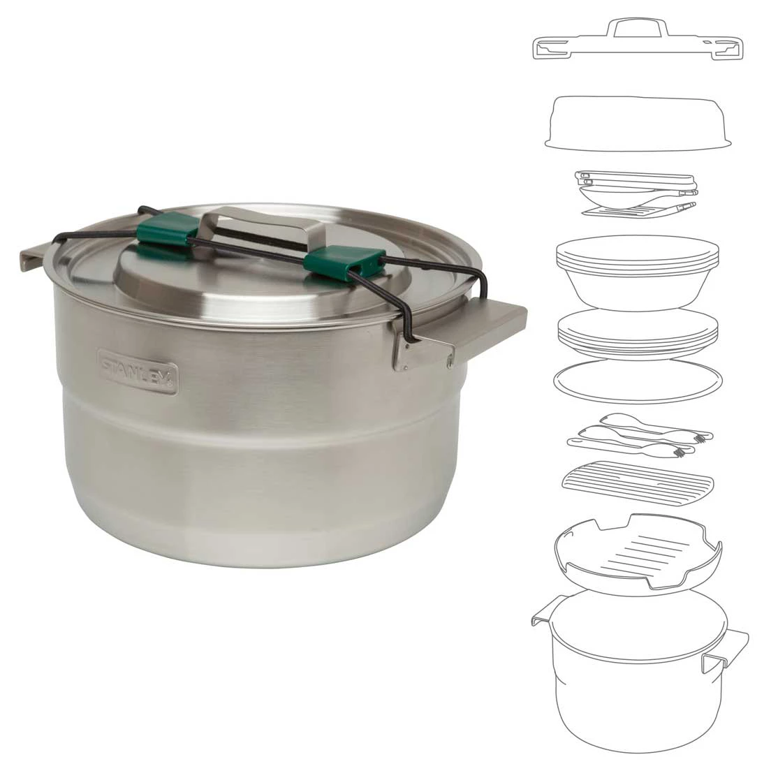 Stanley Adventure Base Camp Cook Set - Pot 8 Stanley Adventure Base Camp Cook Set - Pot - Image 6