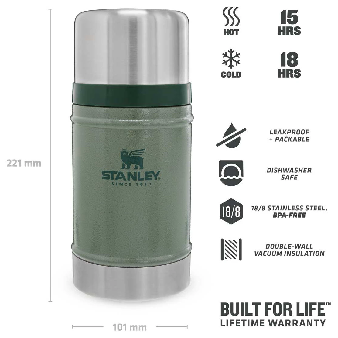 Stanley Classic Food Container 0,7 L - Food Storage 6 Stanley Classic Food Container 0,7 L - Food Storage - Image 4