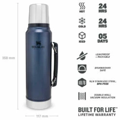 Stanley Classic Vakuum-Flasche 1 L - Insulated Bottle 9 Stanley Classic Vakuum-Flasche 1 L - Insulated Bottle -camping sale stanley classic vakuum flasche 1 l insulated bottle detail 4