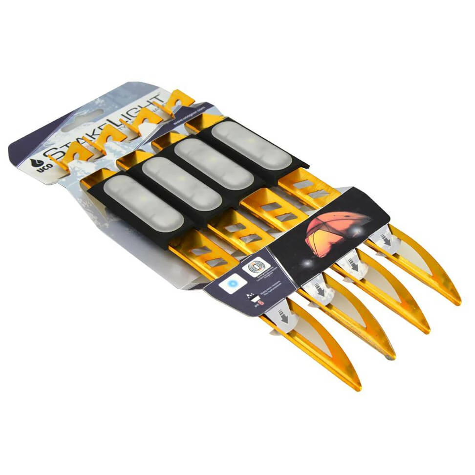 UCO Zelthering Mit LED - Tent Stake 3 UCO Zelthering Mit LED - Tent Stake