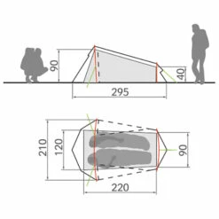 VAUDE Arco 1-2P - 1-person Tent -camping sale vaude arco 1 2p 1 person tent detail 4