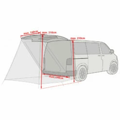 VAUDE Drive Van Trunk - Motorhome Awning -camping sale vaude drive van trunk motorhome awning detail 5