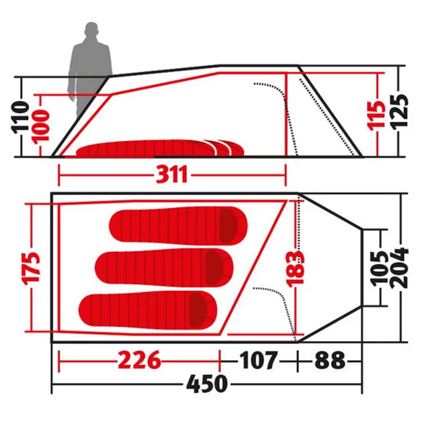 Wechsel Tempest 3 - 3-person Tent 4 Wechsel Tempest 3 - 3-person Tent - Image 2